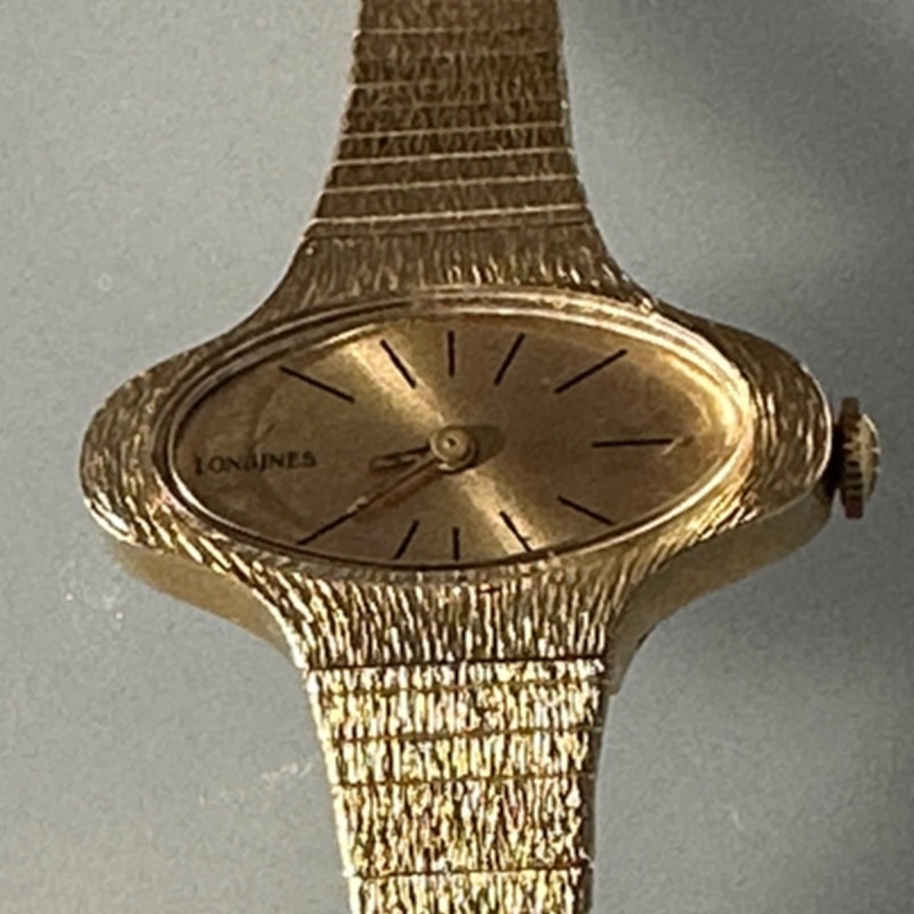 Longines 10k GF Oval Dial Women's Bracelet Watch